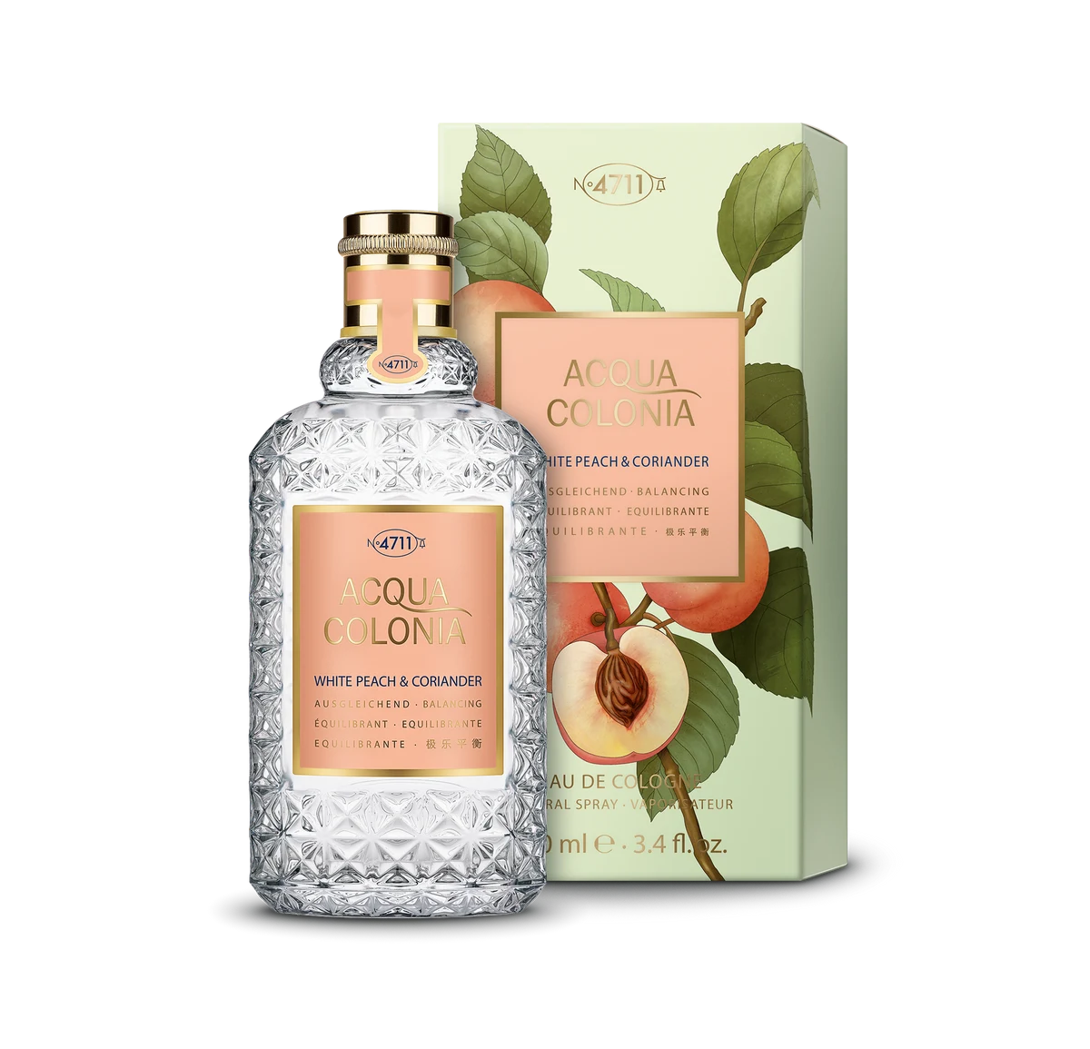 4711 Acqua Colonia Équilibrante EdC Pêche Blanche & Coriandre avec son étui